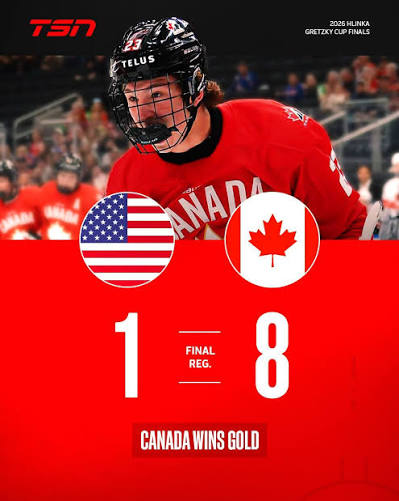 Canada stays undefeated after a 7-4 win against Sweden at the  #HlinkaGretzkyCup 🇨🇦
