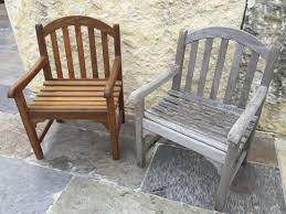 Before And After Teak Patio Furniture Cadeiras De Jardim Cadeiras