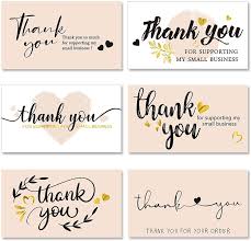 Green inspired 24ct gold & navy thank you cards. Buy 120 Pieces Thank You For Supporting My Small Business Cards Mini Thank You Cards Pink Thank You Business Cards With Gold Foil Hearts For Online Retailers Small Business Owners 2 X