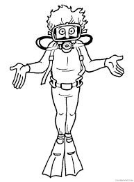 Fish crafts kids sea crafts shark coloring pages colouring pages coloring sheets scuba diver costume underwater party scuba diving gear sea theme. Scuba Diving Coloring Pages For Kids Scuba Diver Printable 2021 529 Coloring4free Coloring4free Com