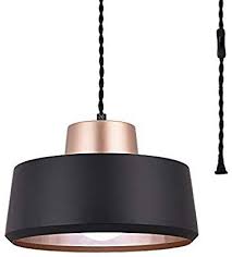 A light fixture (us english), light fitting (uk english), or luminaire is an electrical device that contains an electric lamp that provides illumination. Seeblen Modern Plug In Pendant Lights Black Metal Ceiling Light Fixture Hanging Lights W Plug In Pendant Light Metal Pendant Light Fixture Black Pendant Light