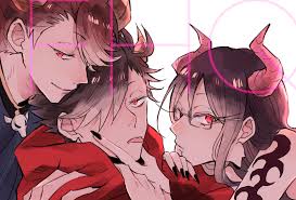 flavoredmagpie fantasy au headcanon where oikawa is a control freak that wants the protagonist gang to follow every sin haikyuu anime haikyuu fanart haikyuu