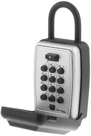 Alternatively, you could use a . Master Lock 5422d Portable Push Button Lock Box Black Amazon Com