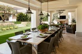 Just beyond the dining area is a fully functional modern bar. Outdoor Dining Table Centerpiece Ideas Photos Houzz
