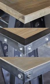 Industrial Table Edging In 2020 Vintage Industrial Furniture Industrial Furniture Metal Furniture