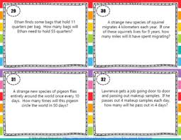 Clearly you don't have to efficient is the wrong word. Multiplication Division Word Problems Task Cards 0 12 Tpt