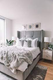 Make Your Neutral Bedroom Pop With The Perfect Accent Piece Bedroom Inspiration Grey Bedroom Interior Grey Bed Frame