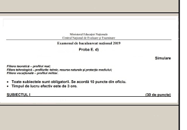 Maybe you would like to learn more about one of these? Edu Ro Subiecte È™i Bareme Simulare Bac 2019 Proba E D 21 Martie 2019 Anatomie Biologie FizicÄƒ Chimie Geografie Info Economie LogicÄƒ Sociologie Psihologie Filosofie Clasa A 12 A Jitaruionelblog Pregatire Bac Si Evaluarea Nationala