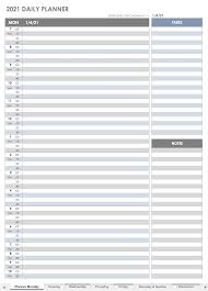 Further, it is possible to record details of events at the bottom. Free Printable Daily Calendar Templates Smartsheet