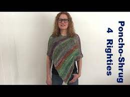 We think it's like a really elegant sweatshirt. Very Easy Knitted Poncho Shrug 4 Righties Youtube