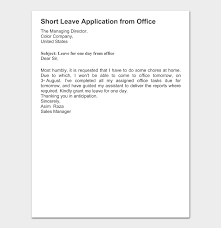 Leave application or letter formats for wedding ceremony are drafted here. How To Write A Leave Letter 29 Sample Letters For Work School Purshology