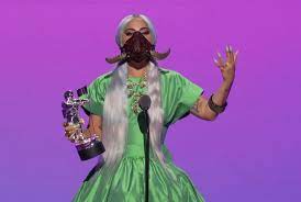 Lady gaga collected each of her mtv vmas trophies while wearing a different face mask as the show took place during the pandemic. Mtv Vmas 2020 Lady Gaga S Wild Outfits Were From Another World