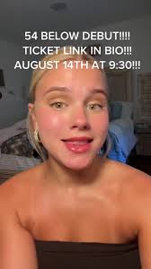 BUCKLE UP CUZ ITS MY 54 BELOW DEBUT!!! come