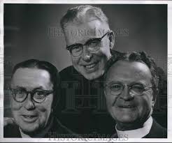 1961 Press Photo Fathers William Magee, Edward O'Donnell, and Raphael  McCarthy