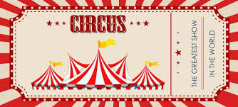 A Circus Ticket Template Free Vector Free Vector Freepik Freevector Freeframe Freevintage Circus Tickets Ticket Template Free Circus Ticket Invitations