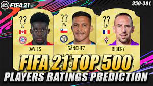 Fifa 21 alexis vega cardtype card rating, stats, attributes, price trend, reviews. Fifa 21 Top 500 Players Ratings Prediction 350 301 W Alexis Sanchez Ribery Davies Youtube