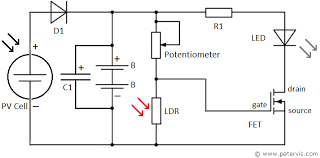 Controller of solar charger circuit diagram. Solar Garden Light Circuit Diagram