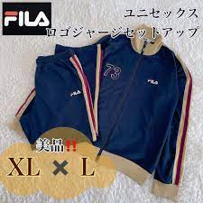 送料無料】 ジャージセットアップ ユニセックス フィラ 【美品】FILA ネイビー トラックジャケット トラックパンツ 上下セット レトロ XLとL  その他 - lazycatsieraden.nl