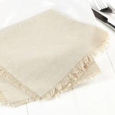 10 cloth napkins to dress up the dinner table. Fringe Edge Linen Cloth Napkin Tableware Party Supplies Party Special Occasions Factory Direct Craft