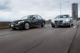 Here is a crash test comparison of the new audi a4 vs mercedes benz c class both of them are the biggest contributer to each company interms of sales figure. Mercedes Benz C Class Vs Audi A4 Compact Luxury Head To Head News Cars Com
