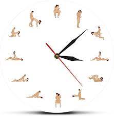 Wall Clock 12 Kinds Erotic Pose Silhouette Naughty Sex Positions Wall Clock  Couple Lover Contemporary Silent Time Clock Sex Position Wall Watch Clock  Battery Operated Easy to Read Clock : Amazon.ca: Home