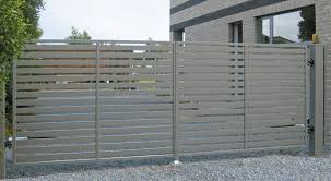 Sliding Gates Metal Bar Panel Modern System Wisniowski