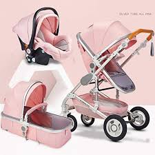 Fyjk Baby Stroller 2 In 1 Toddler Stroller Seat And Bassinet Combo New Pu Rubber Wheel Anti Uv Canopy Foot C Baby Trolley Baby Girl Strollers Newborn Stroller