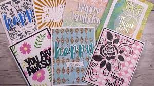 Then, use cards to send people to that video. 6 Easy Ways To Create Backgrounds For Card Making And Making Them Into Finished Cards Youtube