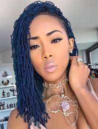 The second thing, but not least, braids can give you a creative beautiful hairstyle that can easily be accessorized with wrapped threads along each braid. Creative Short Faux Locks Hairstyles For Black Women Hairstyles 2019 New Haircuts And Hair Colors