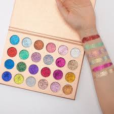 Cleof Glitter Palette Glitter Makeup Eyeshadow Acrylic Organizer Makeup