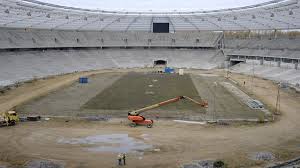 Stadion śląski walczy o dwie duże imprezy. Nowa Murawa I Logo Stadionu Slaskiego Polsat Sport