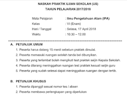 Check spelling or type a new query. Soal Ujian Praktek Sekolah Us Ipa Kls Vi Sd Tahun Pelajaran 2019 2020 File Guru Now