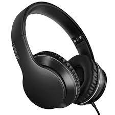 Amazon.com: LORELEI X6 Over-Ear Headphones with Microphone, Lightweight  Foldable & Portable Stereo Bass Headphones with 1.45M No-Tangle, Wired  Headphones for Smartphone Tablet MP3 / 4 (Space Black) : Electronics