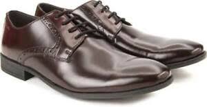 Clarks Mens Chart Walk Maroon Formal Oxford Shoes Size Uk10
