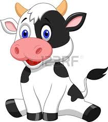 Cute Cow Cartoon Sitting Cartoon Clip Art Cute Cows Cows Funny