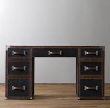 Antique Steamer Trunk Storage Desk