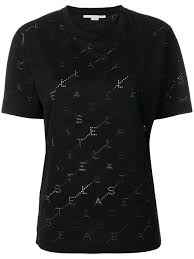 We accept cash, all major credit cards either in person or by phone, cashier's checks, money orders, personal checks under $100.00 with id. Stella Mccartney Devore Monogram T Shirt 342365 Smw28 1000 Black Spinnaker Boutique