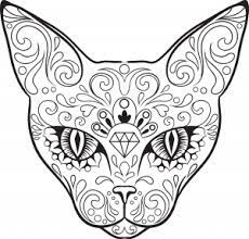Free printable sugar skull coloring pages for adults and teens. Sugar Skulls Archives Page 2 Of 3 Kidspressmagazine Com Sugar Skull Cat Skull Coloring Pages Cat Coloring Page