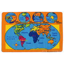 A rug is all about making the room a tad cosier, adding a touch of colour and warmth. Kids Rug World Map Children Learning Carpet 8 X 10 Walmart Com Walmart Com