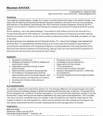 Manager office role is responsible for communications, interpersonal, training, leadership, security, database, mac, logistics, procurement, inventory. Retired Teacher Resume Example Teacher Resumes Livecareer