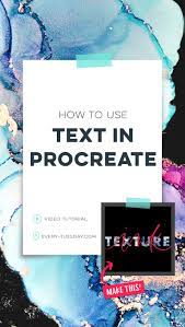 I hope this gives you a good place to start using procreate. How To Use Text In Procreate Every Tuesday