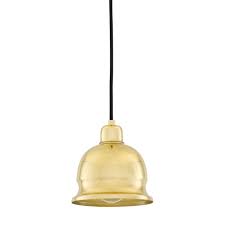 Brass bell shaped pendant lights. Dale Vintage Brass Bell Shaped Pendant Light 15cm Mullan Lighting