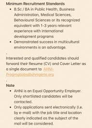 Sample cover letter used with a job application (text version) i am writing to apply for the programmer position advertised in the times union. Career Path Hub On Twitter Program Assistant At Achieving Health Nigeria Initiative Ahni Abuja Adamawa 12 May 2020 Interested And Qualified Candidates Should Forward Their Resume Cv And Cover