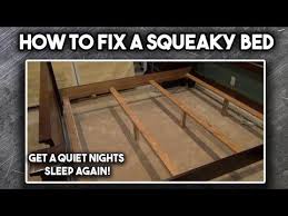 Try to tighten the bolts or screws on your bed if you think you are unsure of the sound coming from, maybe you can tighten the areas with screws. How To Fix A Squeaky Bed Youtube Wooden Bed Frames Squeaky How To Make My Bed