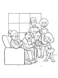 Dibujo imagen de una familia para colorear. Dibujos De Familia Para Colorear 100 Imagenes Para Imprimir Gratis
