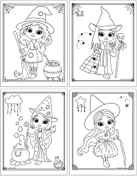 Keep your kids busy doing something fun and creative by printing out free coloring pages. 19 Free Printable Cute Halloween Witch Coloring Pages The Artisan Life