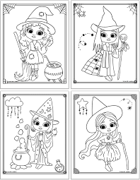 Harvest pumpkins and smiling jack o'lanterns. 19 Free Printable Cute Halloween Witch Coloring Pages The Artisan Life