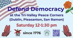 Defend Democracy At The San Ramon Peace Corners