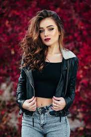Free Photo | The Charming Girl Stands On The Street