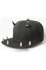 Whole Color Studded Cap Oasap Com Black Canvas Studded Cap